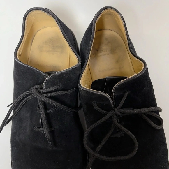 Heschung Suede Black Low Top Oxford Lace Up Shoes main image 7